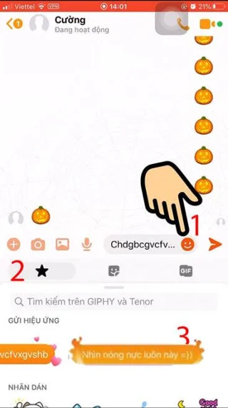 Como usar caixa de presente e efeitos flamejantes no Messenger