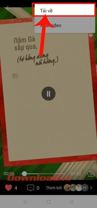 Petunjuk untuk mengunduh dan menyimpan video di Zalo di ponsel Anda