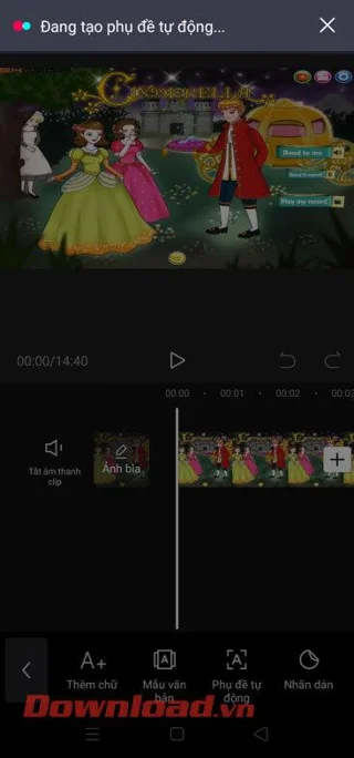 Instruções para criar legendas para vídeos usando CapCut