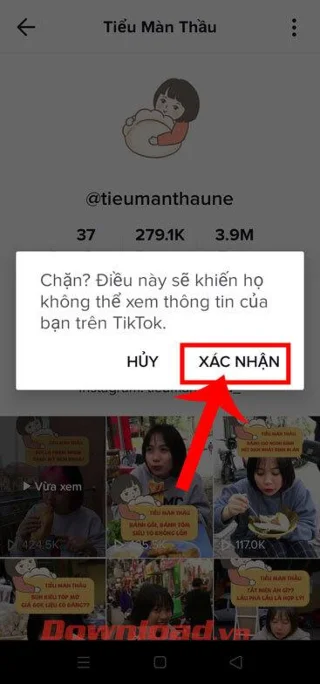 Instruções para bloquear e desbloquear contas no TikTok