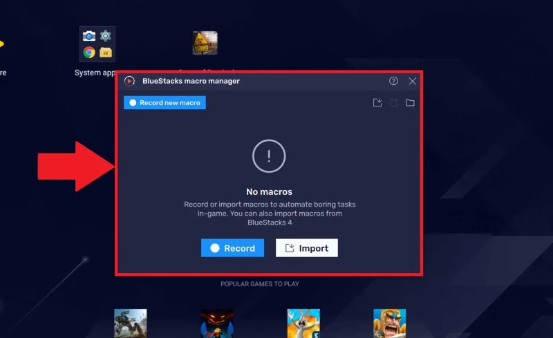 Cara menggunakan pengurus makro pada BlueStacks 5