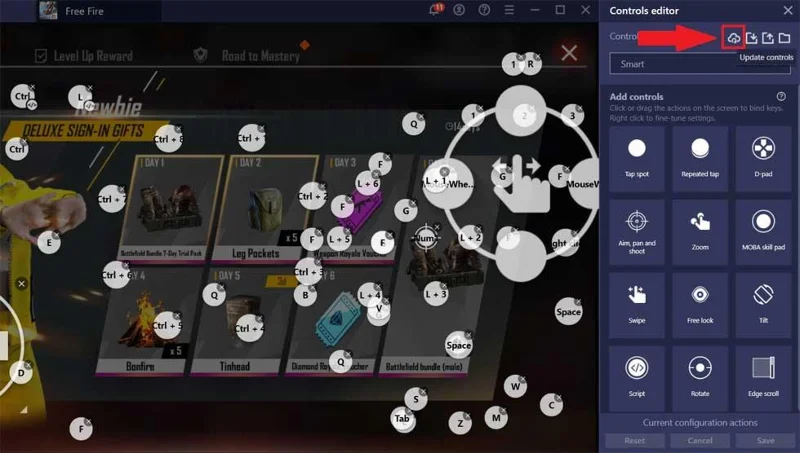 Peningkatan sensitivitas mouse untuk Free Fire di BlueStacks