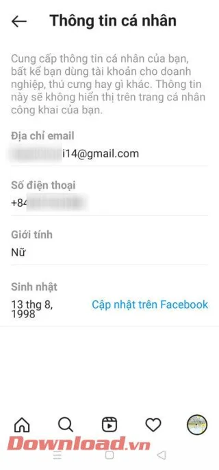Instruções para alterar o endereço de e-mail no Instagram