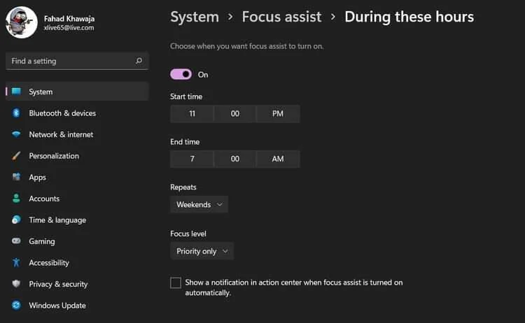 نحوه استفاده از Focus Assist در ویندوز 11