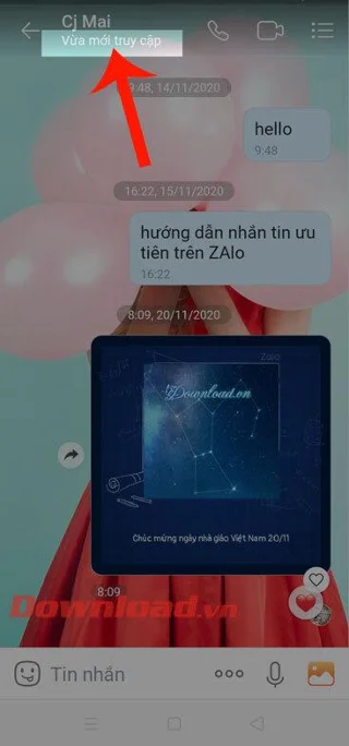 Cara mematikan notifikasi Baru saja diakses di Zalo