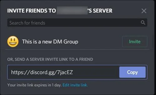 نحوه ایجاد پیوند دعوت در Discord