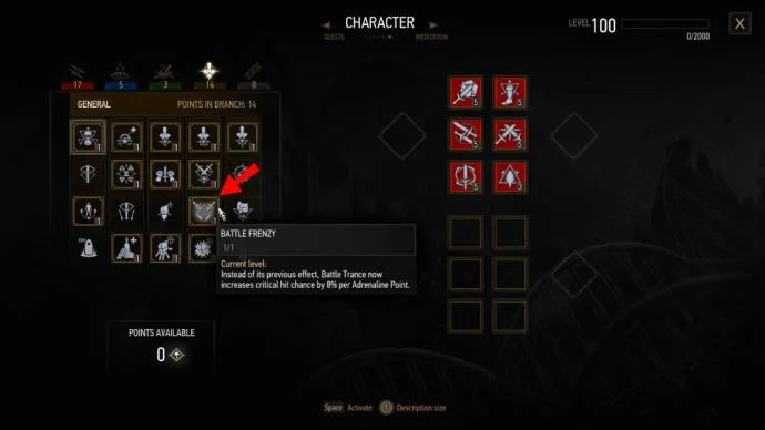نحوه استفاده از آدرنالین در The Witcher 3: