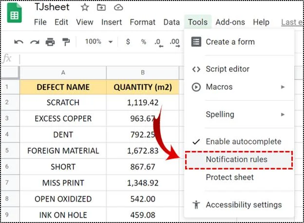 نحوه فعال کردن ردیابی تغییرات در Google Sheets