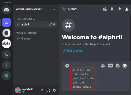 Como usar blocos de código no Discord