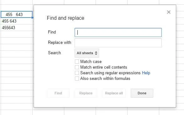 Jak usunąć spacje w Arkuszach Google