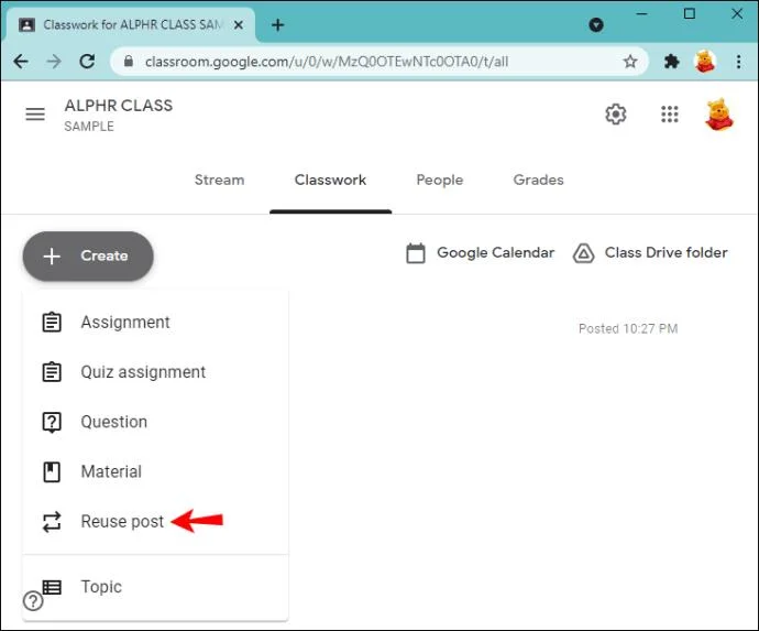 نحوه ایجاد یک تکلیف در Google Classroom