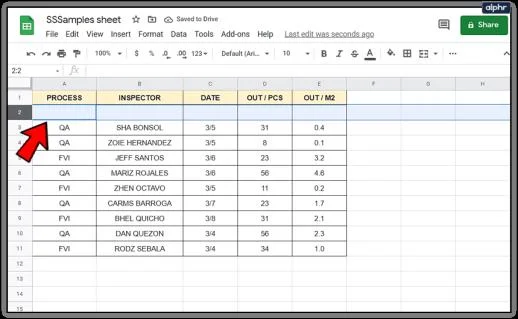 نحوه افزودن و حذف سطرها و ستون ها در Google Sheets