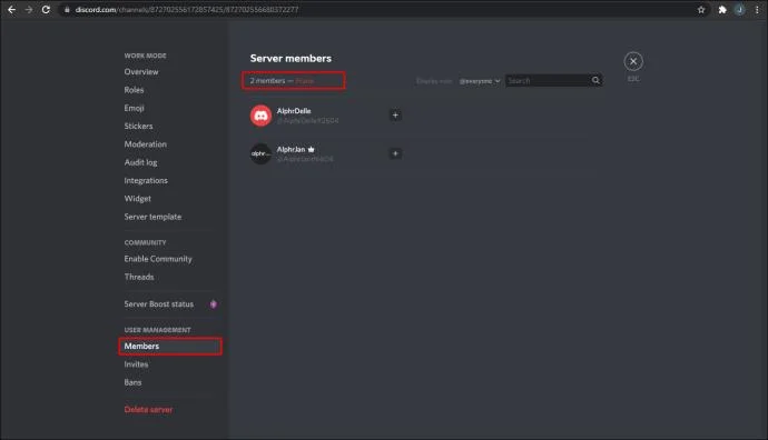 نحوه نمایش تعداد اعضا در Discord
