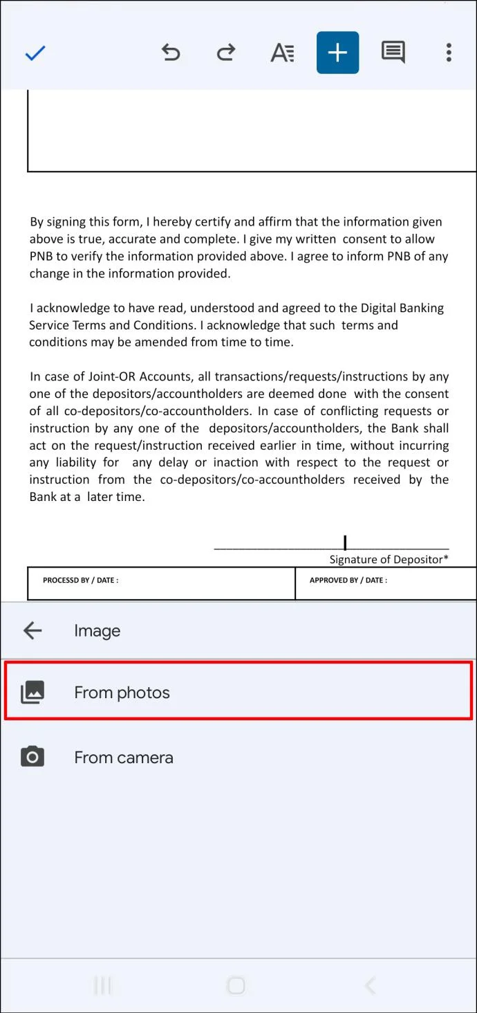 نحوه درج یک خط امضا در Google Docs