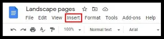 Jak zrobić krajobraz tylko jednej strony w Dokumentach Google