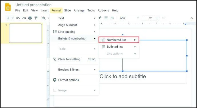 نحوه اضافه کردن نقاط گلوله در Google Sheets