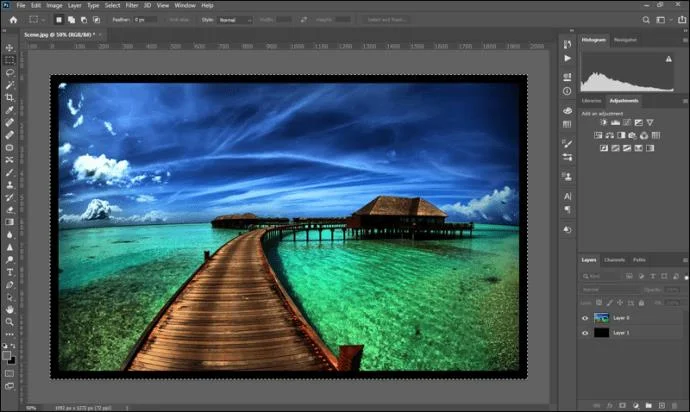 So fügen Sie einem Foto einen Rand hinzu