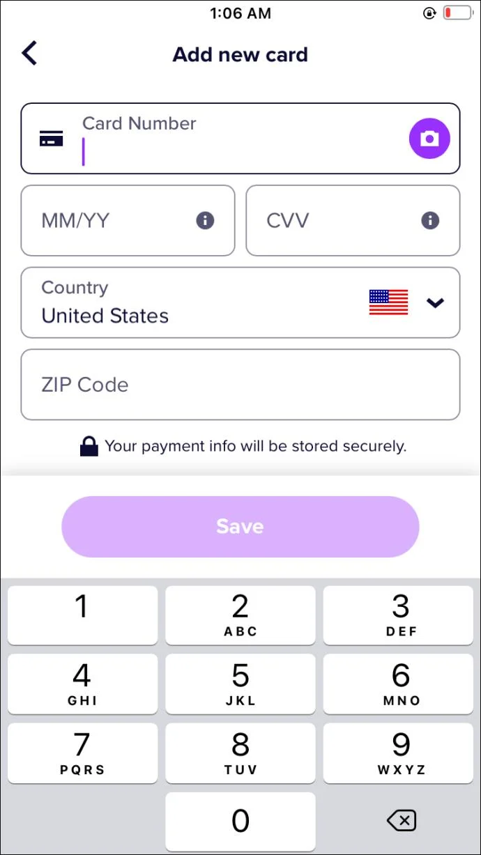 چگونه یک کارت اعتباری را از Lyft حذف کنیم