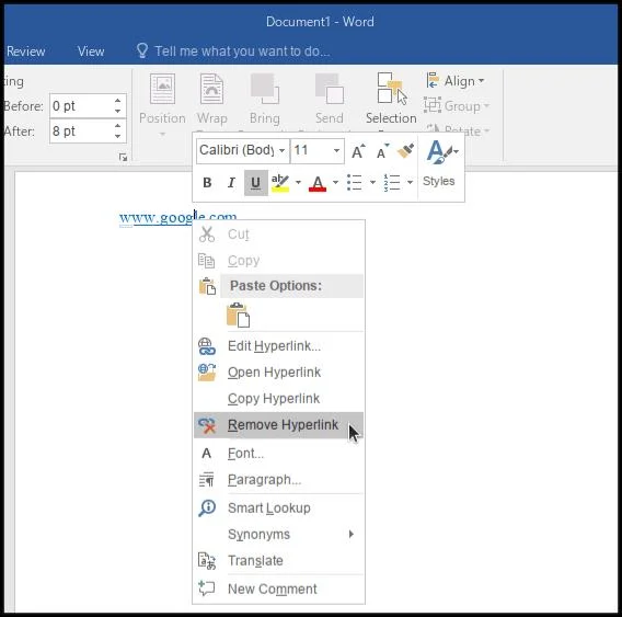 Jak usunąć hiperłącza z dokumentów programu Microsoft Word
