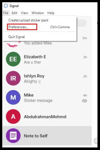 نحوه حذف یک گروه در سیگنال