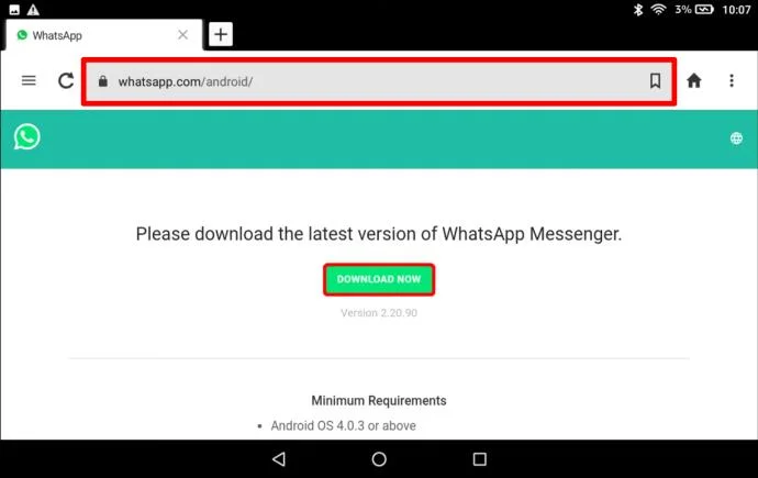 Come usare WhatsApp su un tablet Fire