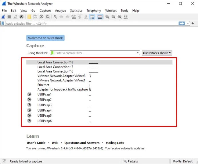 نحوه ثبت ترافیک HTTP در Wireshark