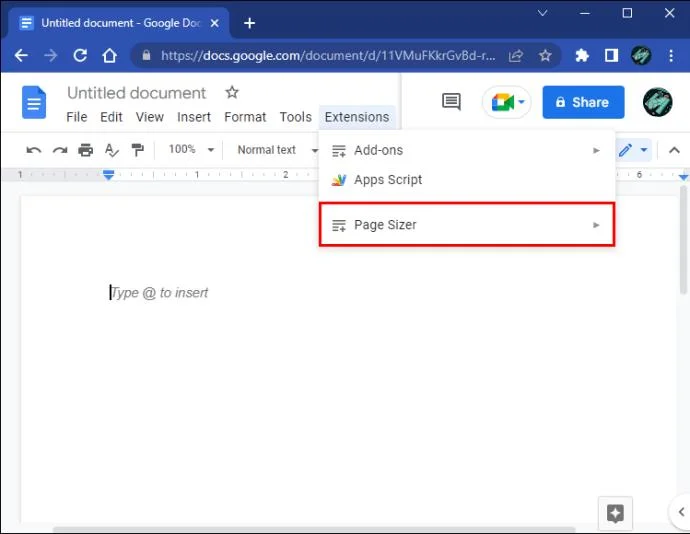 Cómo cambiar el tamaño de página en Google Docs
