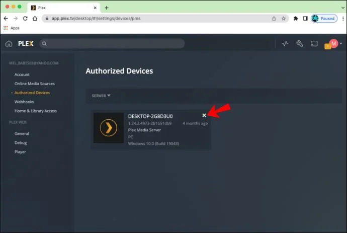 چگونه یک سرور Plex را حذف کنیم