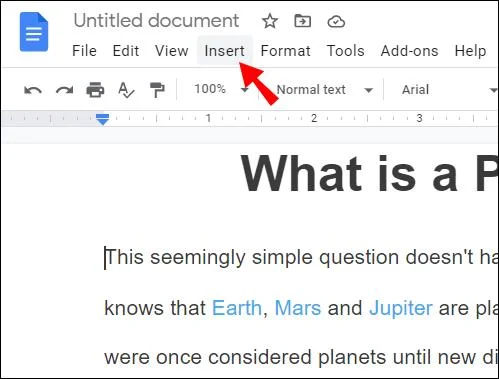 Jak usunąć nagłówek z Dokumentów Google