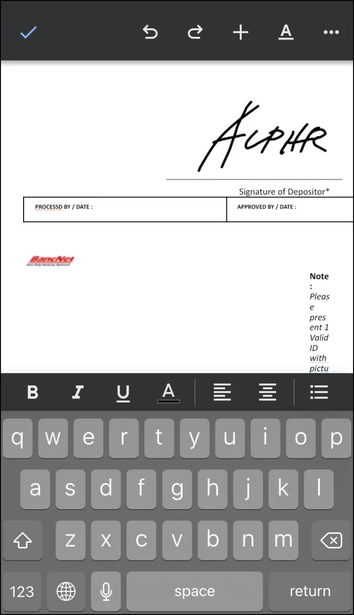 نحوه درج یک خط امضا در Google Docs