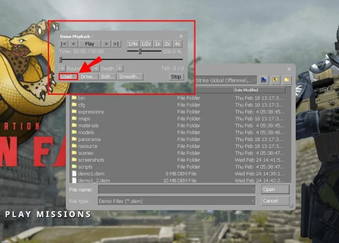 نحوه باز کردن منوی نمایشی در CSGO