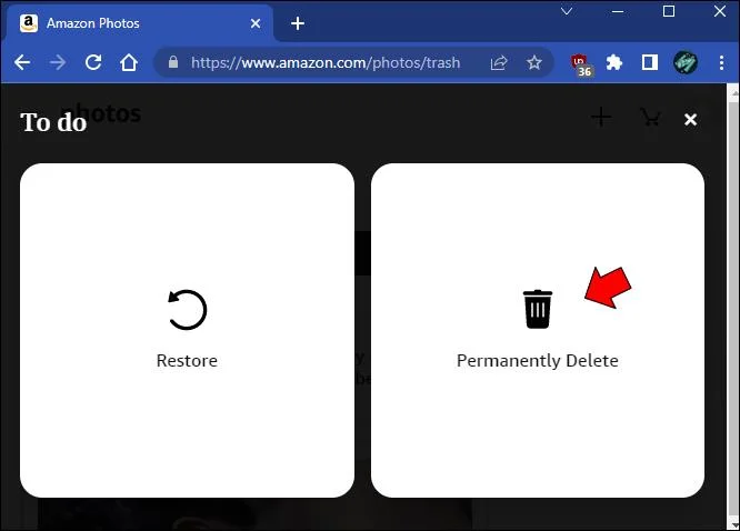 Cara Mengosongkan Sampah Di Foto Amazon