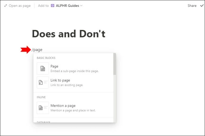 نحوه ایجاد یک پوشه در Notion