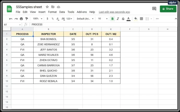 نحوه افزودن و حذف سطرها و ستون ها در Google Sheets