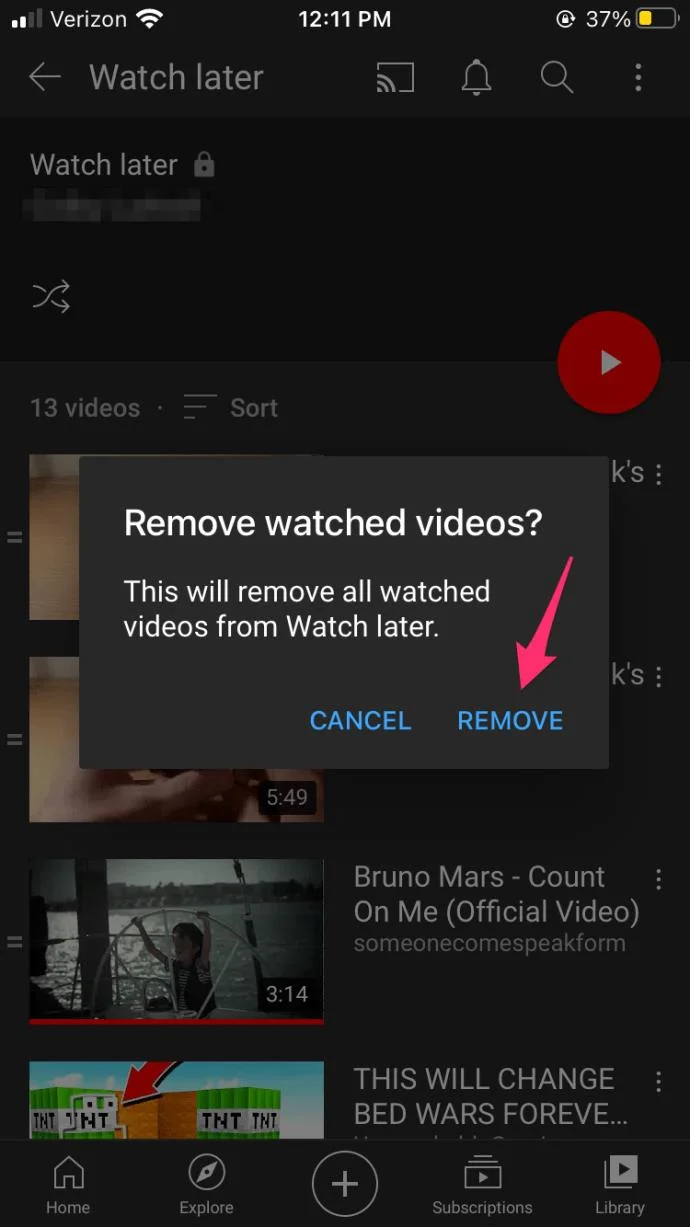 Como excluir todos os vídeos de assistir mais tarde no YouTube