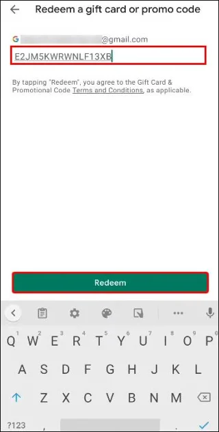 Google Play에서 코드를 사용하는 방법