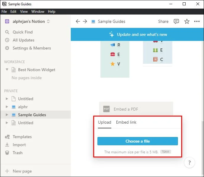 چگونه یک PDF را در Notion جاسازی کنیم