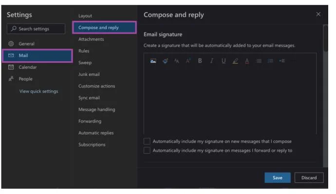 كيفية تغيير الخط الافتراضي في Outlook
