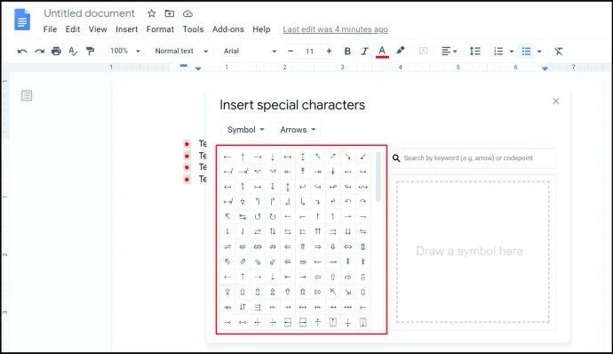 نحوه اضافه کردن نقاط گلوله در Google Sheets