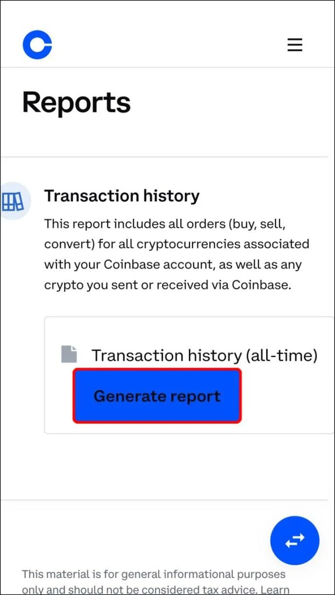 Coinbase에서 거래 내역을 보는 방법