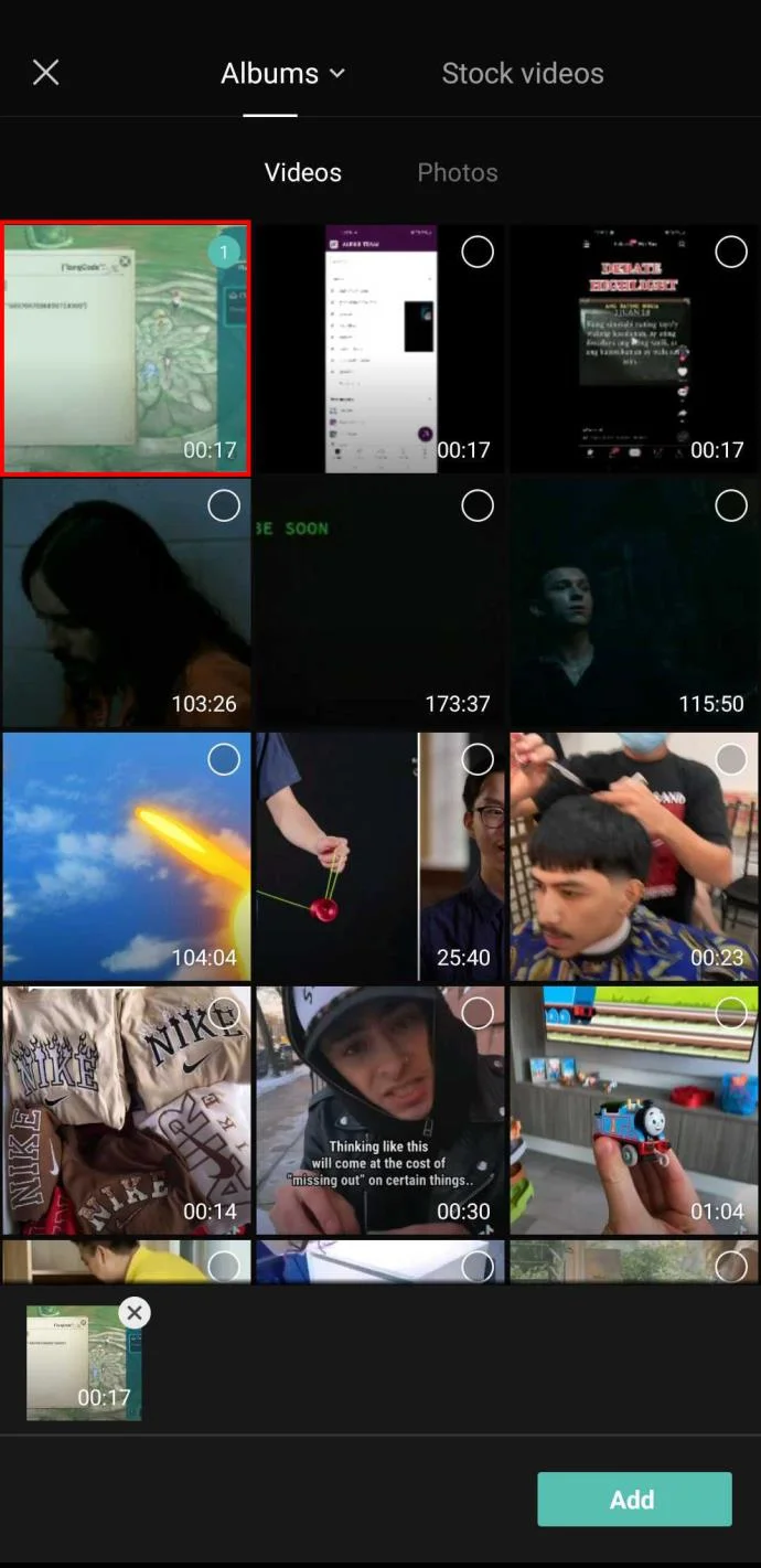 Cara Memilih Semua Di CapCut