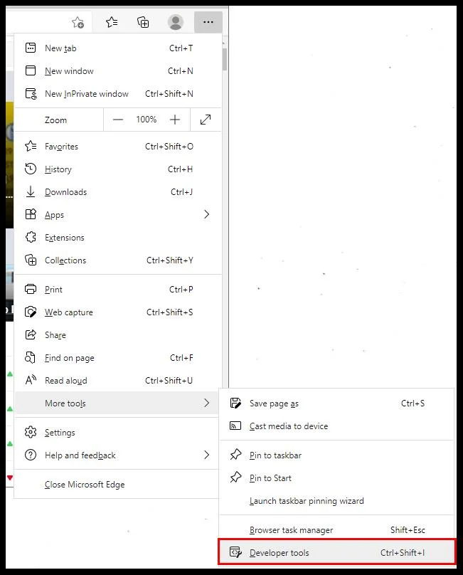 نحوه استفاده از Inspect Element