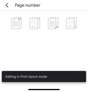 نحوه اضافه کردن شماره صفحات به Google Docs