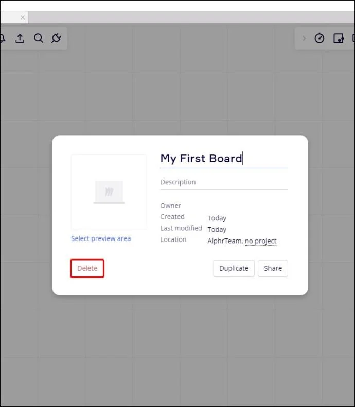 چگونه یک برد را در Miro حذف کنیم چگونه یک برد را در Miro حذف کنیم