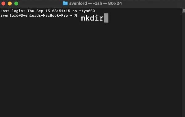 نحوه باز کردن Command Prompt در مک