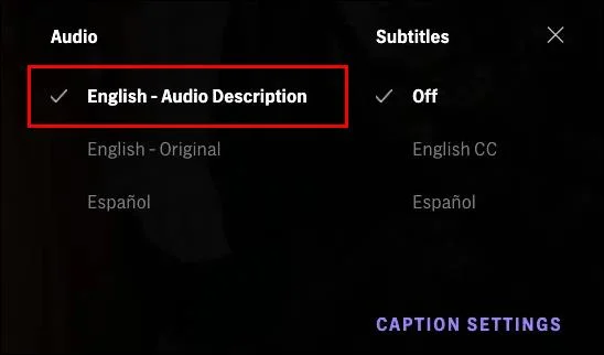نحوه غیرفعال کردن توضیحات صوتی در HBO Max نحوه غیرفعال کردن توضیحات صوتی در HBO Max