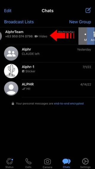 نحوه مخفی کردن پیام ها در واتس اپ