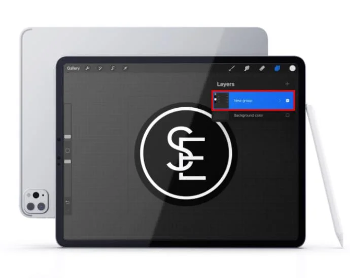 Como selecionar várias camadas no Procreate