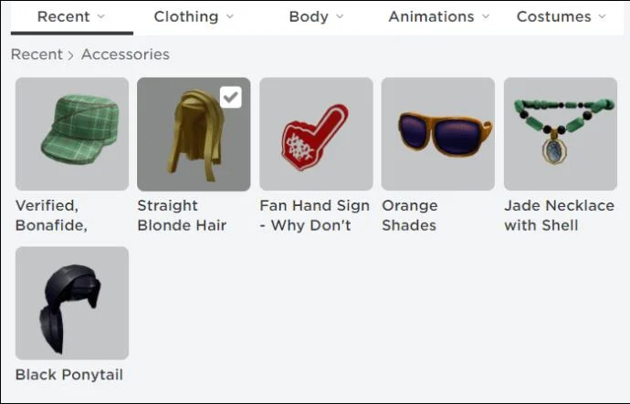 نحوه درست کردن مو در Roblox