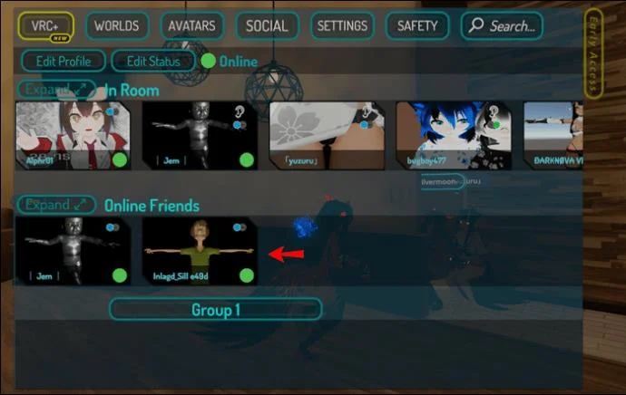 چگونه در VRChat دوستان اضافه کنیم